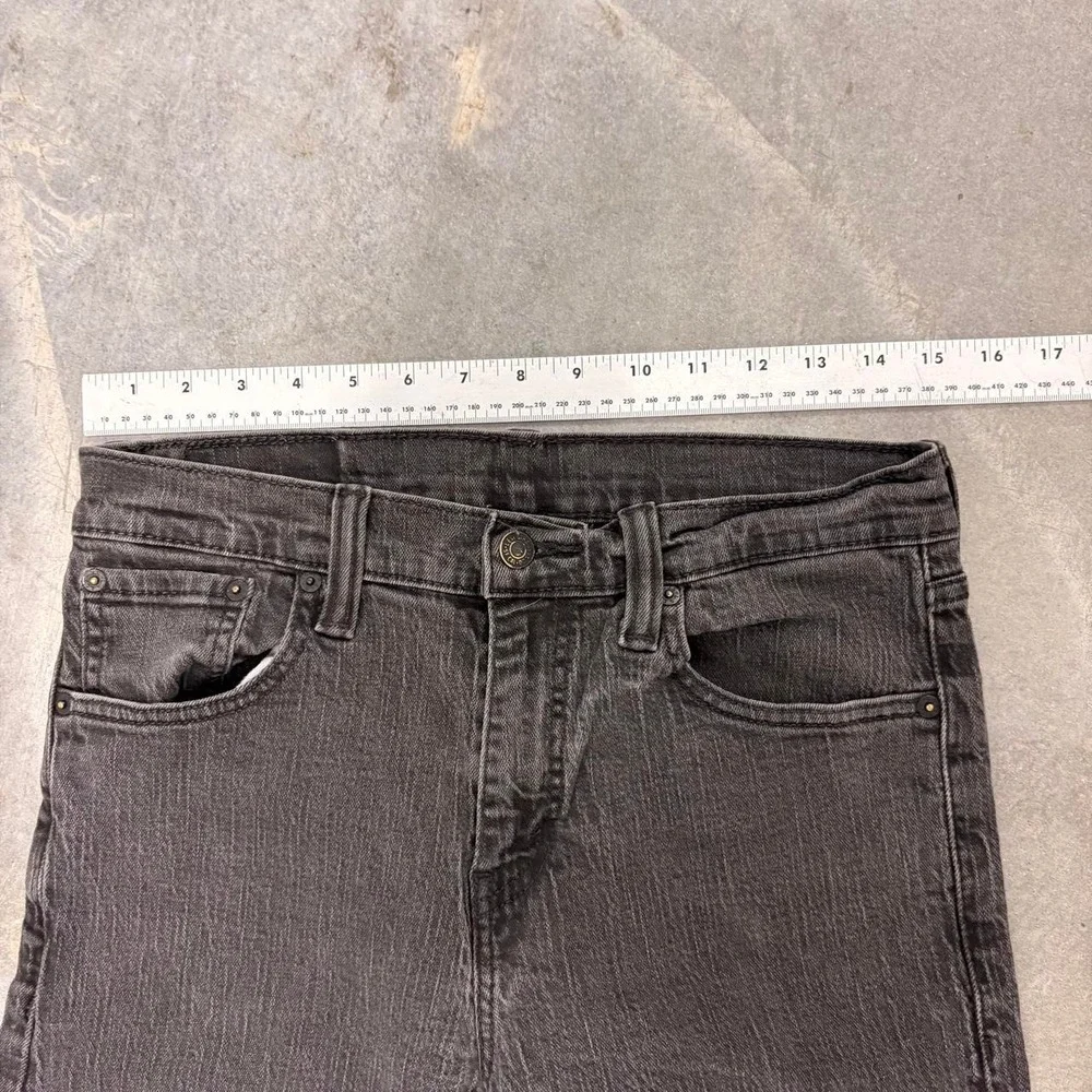 Levis 508 Black Washed Denim Jeans 29x32 Slim Tapered Grunge Y2K Mens Pants